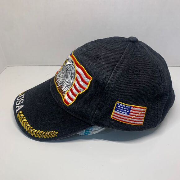 USA American Eagle Home of the Brave Ball  Hat - Picture 2 of 7